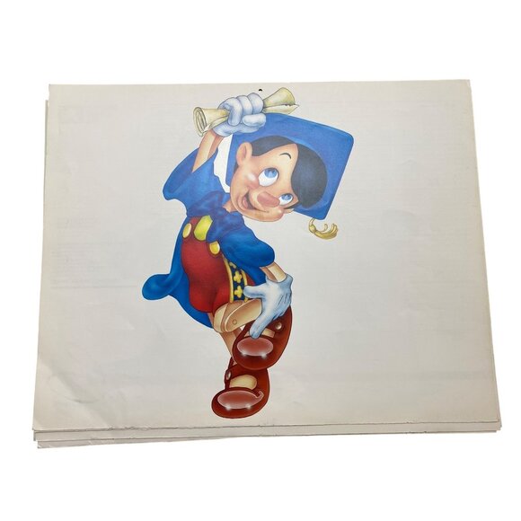 1986 Disney Channel Calendar Art Prints: Mickey Minnie Donald Daisy Goofy & Tink - Picture 9 of 14